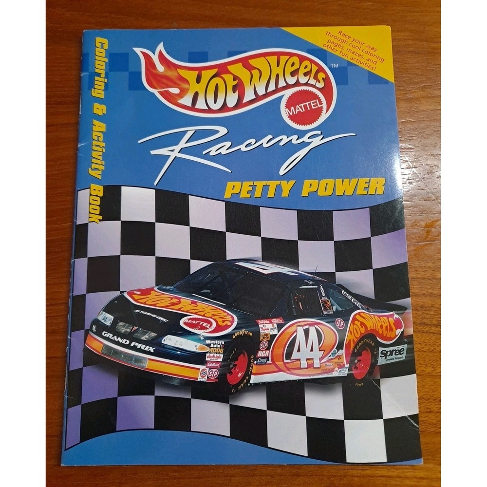 Hot Wheels Racing Kyle Petty- Petty Power 1998 Coloring Book Never Used